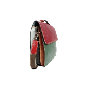 Bolso de hombro único multifuncional de gran capacidad personalizado, bandolera de cuero genuino Vintage con correa ajustable - Product Image 2