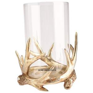 Nordic Antler Hurrican verre bougeoir bougeoir décor à la maison pour salon thé lumière bougeoir pour la meilleure vente - Product Image 1
