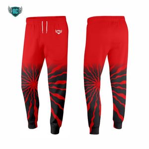 กางเกงวิ่งผ้าลูกฟูกสำหรับผู้ชายกางเกงวอร์มเอวกลางน้ำหนักเบาผ้าคอตตอนปักโลโก้ได้ตามต้องการ100% เข้ม - Product Image 3