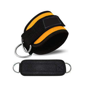 Cosas de calidad Fitness y cuerpo Venta al por mayor Correa de tobillo de cuero de vaca por encargo Levantamiento de pesas Gimnasio Correas de tobillo - Product Image 3