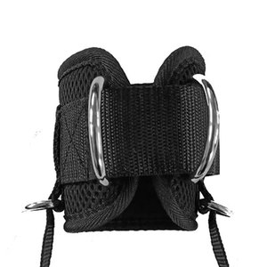 Geo Brother Co – Sangle de cheville réglable à double anneau en D pour musculation, accessoires de sport et de fitness personnalisés avec logo, pour entraînement des jambes - Product Image 6