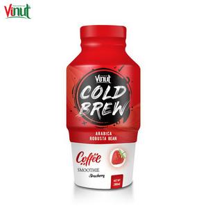 Boisson au café infusé à froid avec fraise 280ml VINUT Bouteille sans sucre - Product Image 1