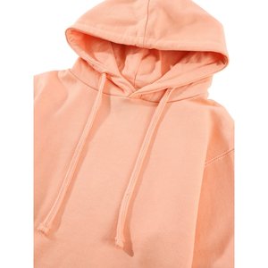 Women's Oversize Cotton Fleece Sweatshirt 2021 Stand Collar Crew Neck <b>Jumper</b> with Custom Logo & Embroidery for Winter - Product Image 4