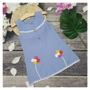 เดรสผู้นำลายดอกไม้ของเด็กผู้หญิง,แฟชั่นฤดูร้อนใหม่ - Product Image 3