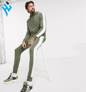 Sudadera con capucha para hombre, ropa deportiva masculina con logotipo personalizado, jersey de chándal colorido de 2 piezas a la moda, venta al por mayor - Product Image 2