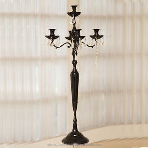 Handcrafted Five-Arm Aluminum <b>Candelabra</b> <b>Black</b> Floor-Standing Customized Sizes for Wedding & Home Decor Alam Manufacturer Direct - Product Image 5