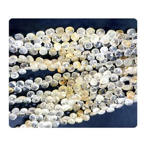 Cuentas de Cuarzo Rutilado Dorado Facetadas en Forma de Corazón, 100% Naturales, de 8 Pulgadas, Color Amarillo Hermoso, Cuentas de Piedras Preciosas de 6 mm - Product Image 5