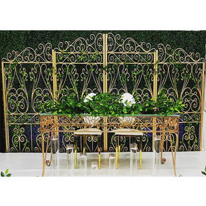 Fondo de Monet de lujo para boda, escenario de boda, accesorios de pantalla de Arte de Metal, más nuevo Panel de escenario de boda de acero inoxidable - Product Image 1