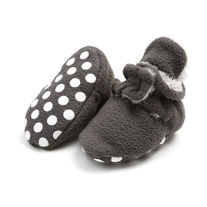 Newborn <b>Booties</b> Girl Soft Organic Cotton Fabric Baby <b>Booties</b> - Product Image 1