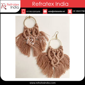 Ornamento navideño de macramé, proveedor a granel y fabricación por refractex, India, hecho en la India para la mejor calidad - Product Image 4