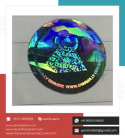 Étiquettes adhésives holographiques 3D personnalisables en PET, anti-contrefaçon, inviolables, conformes ISO9001:2015, vente en gros usine