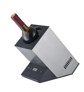 SS外壳瓶葡萄酒冷却器热电葡萄酒冰箱独立式酒窖，适用于小厨房、公寓、小屋