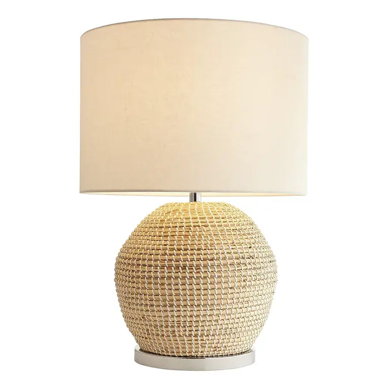 New deal handmade seagrass table lamp for hotels durable rattan chandelier table lamp made in Vietnam