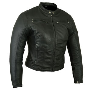 Chic Vegan <b>Leather</b> Biker <b>Jacket</b> for Women Stylish <b>Faux</b> <b>Leather</b> Moto <b>Jacket</b> with Zipper Detailing Trendy Outerwear for Her - Product Image 2