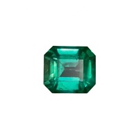 Esmeralda Zambiana de Corte Esmeralda, Calidad AAA+, Sin Tratar, 3.95 Quilates, Gema Verde Intenso Natural con Certificación IGI, Corte Excelente