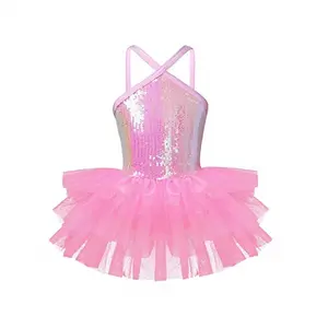 Ropa de baile de estilo leotardo para niñas, diseño personalizado, entrenamiento, poliéster, licra, para escenario y baile, gran oferta