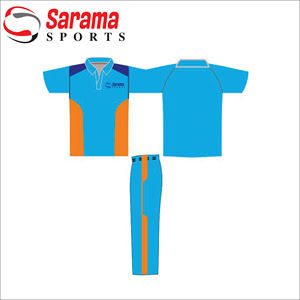 Camiseta de críquet cómoda personalizable con logotipo impreso Uniforme de entrenamiento práctico y de partido para fanáticos - Product Image 1