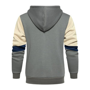 Sudaderas con cremallera de invierno para hombre de buena calidad con bolsillos de dos lados transpirable y secado rápido algodón/poliéster Color sólido - Product Image 3
