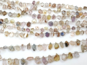 Perles de saphir naturel de haute qualité 8 mm, brutes et percées, pour bijoux, pour bracelet multi-saphir - Product Image 5