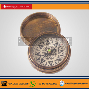 Best Quality Nautical <b>Antique</b> Maritime Brass Magnetic Pocket <b>Compass</b> with Leather Cover Vintage Navigation <b>Compass</b> Travel Gift - Product Image 5