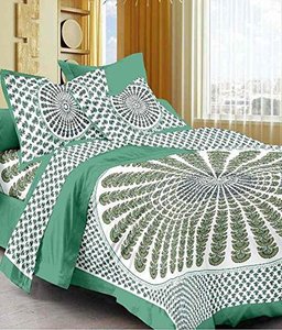 Peacock Mandala 100% algodón Queen sábana ropa de cama cubrecama decoración del hogar calidad superior Sanganeri estampado por consignadores indios - Product Image 2