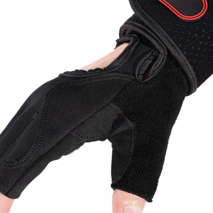 Guantes de levantamiento de pesas para hombres y mujeres, manoplas de entrenamiento hechas a medida y con banda para muñeca larga - Product Image 6