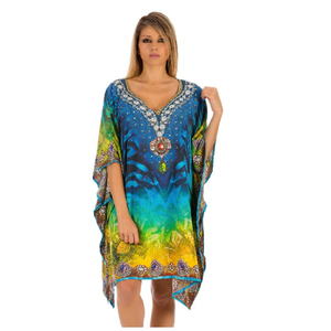 Professionnel, professionnel, haut et robe de plage, grande gamme, Kaftan en mousseline de soie - Product Image 1