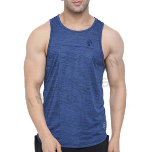 Best Quality Yellow <b>Stretchy</b> Lightweight Tank Top for <b>Men</b> Custom Logo Sleeveless Gym Shirt Casual Wear Tank Tops on Best Sale - Product Image 5