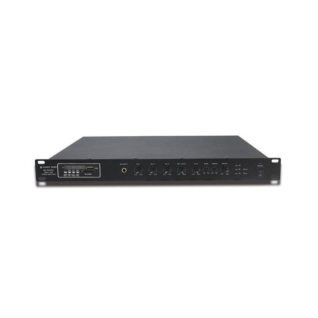 Class D Mixer Power Amplifier with Built-in USB/SD/AUX/Tuner/Blue Tooth and Optional DSP / Dante Network