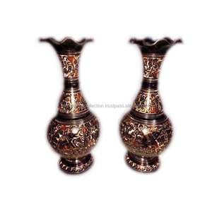 Recién llegado, latón, decoración tradicional para el hogar, florero de lujo, juego de dos - Product Image 6