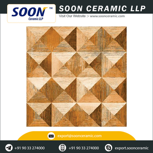 Mejores Azulejos de Cerámica Digitales Decorativos de 500x500, Diseño Rústico, Antibacterianos, Antideslizantes, para Uso en Exteriores, para Exportadores al por Mayor - Product Image 3