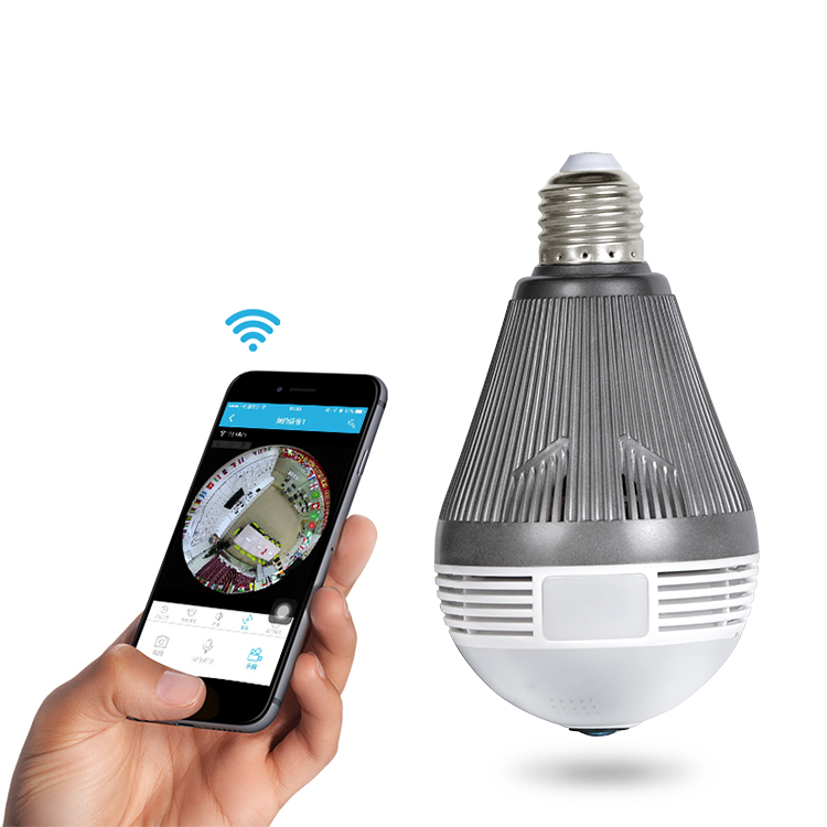 Беспроводная светодиодная панорамная камера с функцией ночного видения «рыбий глаз», 360 МП, Ipc 1536