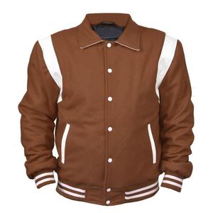 Chaqueta universitaria de cuero de alta calidad para hombre, chaqueta Bomber de béisbol de invierno más vendida, personalizable, diseño de sublimación de su propio logotipo - Product Image 1