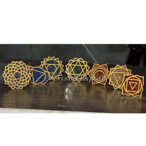 100% Velvet Jewelry Bag Customiz Seven Chakra Orgone <b>Coaster</b> Set - Product Image 1
