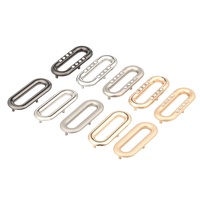 Œillets métalliques en alliage de zinc givré de qualité supérieure, forme ovale, carrée, ellipse, pour chaussures, sacs, vêtements