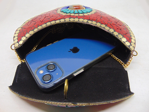Sacoche à main de luxe pour mobile, en pierre, en mosaïque, différents motifs et couleurs - Product Image 4