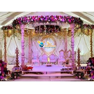 Mandap de Boda con Decoración Floral Vintage, Mandap de Boda Rústico con Temática Vintage, Mandap Aashiqui para Bodas Maharani NEWYORK - Product Image 1
