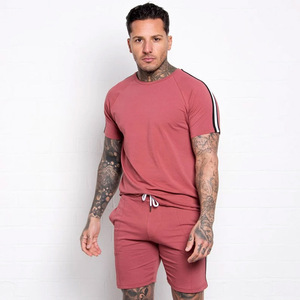 Camiseta y pantalones cortos lavados personalizados para hombre, OEM, 2021 - Product Image 5