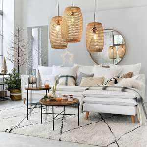 Abat-jour cylindrique en jonc de mer de conception unique plafonnier suspension applique murale pour lustre de décoration intérieure fabriqué à partir du Vietnam - Product Image 2