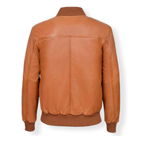 Blouson d'hiver style vintage pour homme, nouveau design, manches longues, doublure respirante en cuir de vache, grande taille, fermeture éclair, tricoté
