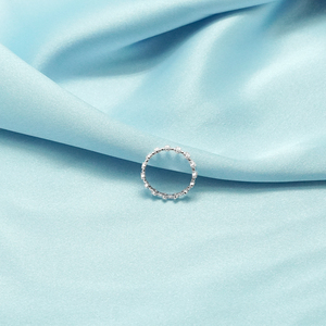 Anillo de plata 925 barato para chicas con piedras preciosas clásicas - Product Image 3