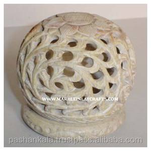 Porte-bougie chauffe-plat en pierre de savon faits à la main - Product Image 1