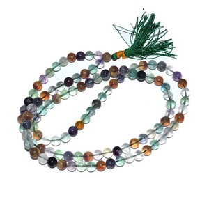 Proveedor de Jap Mala de 108 cuentas de fluorita multicolor |   Obtenga 108 cuentas de fluorita japonesa Jap Mala - Product Image 1