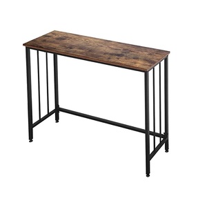 Table de service rectangulaire en bois gravée à la main de conception moderne - Product Image 1