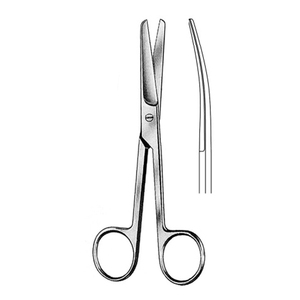 Ciseaux chirurgicales Standard allemand pour le perçage, lot de 10 pièces, courbes, émoussés, de 15.5cm, 6 pouces - Product Image 3