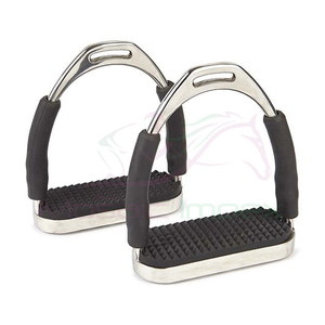 Estribos Flexibles para Caballo de Acero Inoxidable y Aluminio de la Mejor Calidad de Mosaic Impex, Ligeros, Duraderos, Modelo MI-4302 - Product Image 4