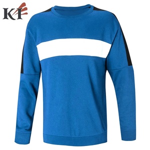 Sweat-shirt à col rond pour homme, couleur rouge, coupe classique, en coton molletonné, tricoté, décontracté, hiver, écologique - Product Image 5