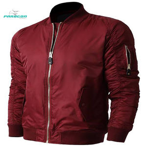 Chaqueta bomber Lisa roja personalizada para hombre - Product Image 4
