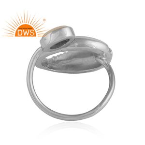 Indian Cowrie Design Solid 925 Silver <b>Ring</b> Wholesale Mother of <b>Pearl</b> Gemstone <b>Ring</b> Jewelry - Product Image 3