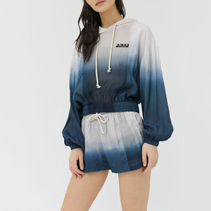 เสื้อฮู๊ดครอบตัดสำหรับสตรี,เสื้อมีฮู๊ดพิมพ์ลายแบบระเหิดสำหรับสาวๆสินค้าใหม่ - Product Image 2